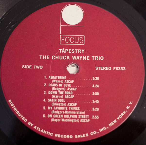 The Chuck Wayne Trio – Tapestry LP vinyl record, image 4 of 4