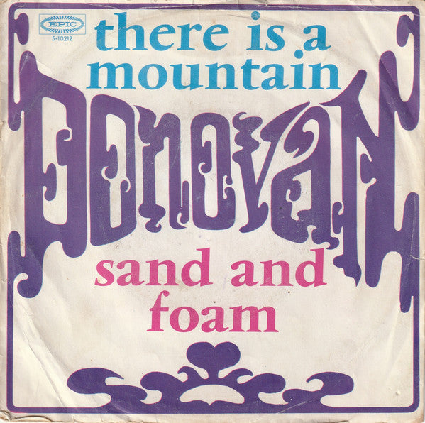 Donovan – There Is A Mountain / Sand And Foam 7" vinyl record, image 1 of 4