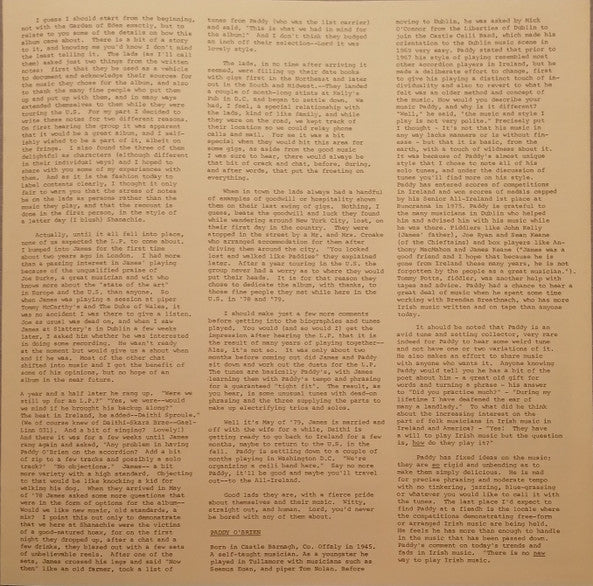 James Kelly, Paddy O'Brien, Dáithí Sproule – Is It Yourself LP vinyl record, image 7 of 8