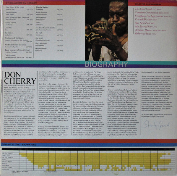 Don Cherry – Don Cherry LP vinyl record, image 3 of 6