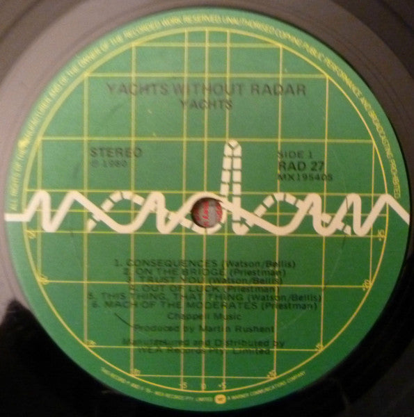 Yachts – Yachts Without Radar LP vinyl record, image 6 of 6