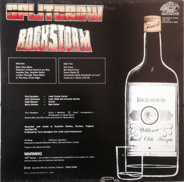 Splitcrow – Rockstorm LP vinyl record, image 3 of 5