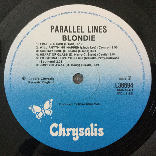 Blondie – Parallel Lines LP vinyl record, image 4 of 6