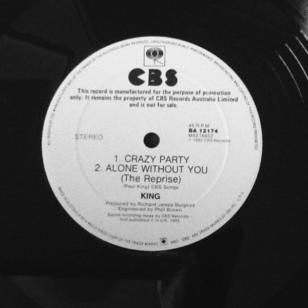 King – The Taste Of Your Tears 12" vinyl record, image 4 of 4