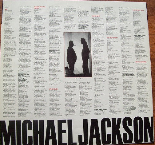 Michael Jackson – Bad LP vinyl record, image 9 of 9