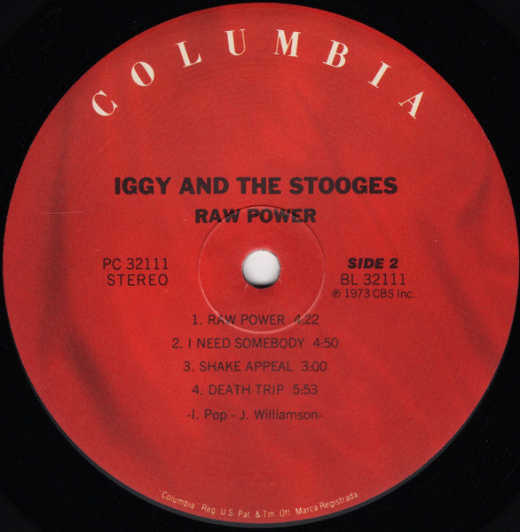 The Stooges – Raw Power LP vinyl record, image 4 of 4