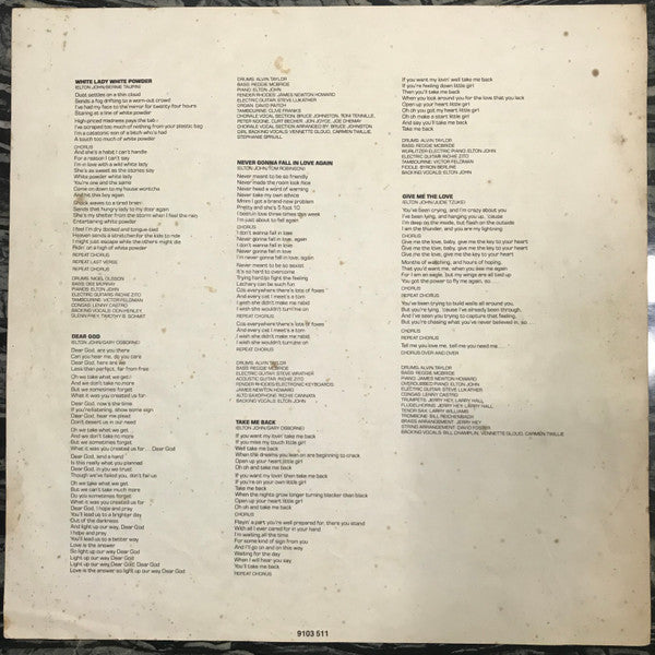 Elton John – 21 At 33 LP vinyl record, image 4 of 6