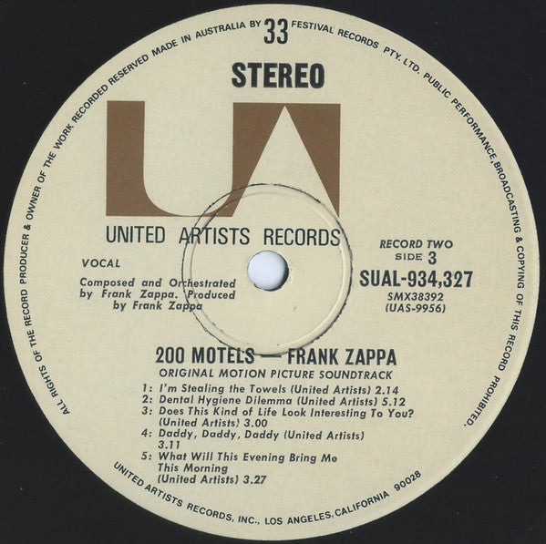 Frank Zappa – 200 Motels (2xLP) LP vinyl record, image 8 of 8