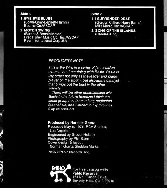 Count Basie – Basie Jam #3 LP vinyl record, image 3 of 5