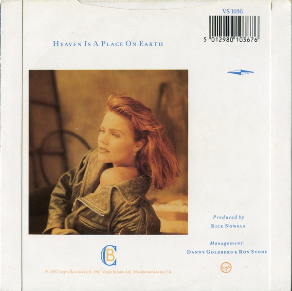 Belinda Carlisle – Heaven Is A Place On Earth 7" vinyl record, image 5 of 5