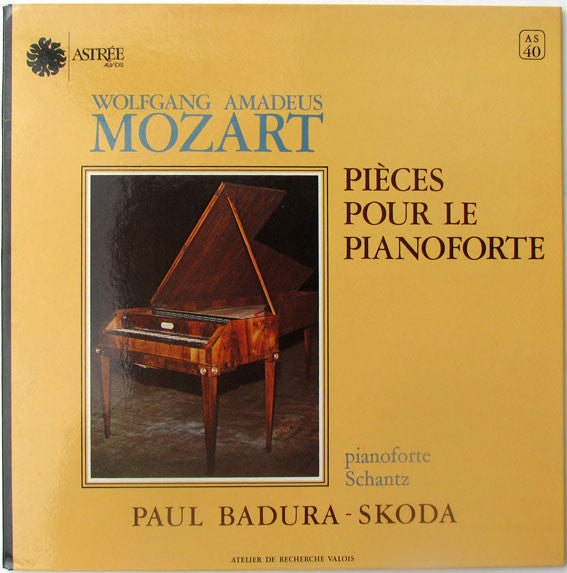 Wolfgang Amadeus Mozart, Paul Badura-Skoda – Pièces Pour Le Pianoforte LP vinyl record, image 1 of 4