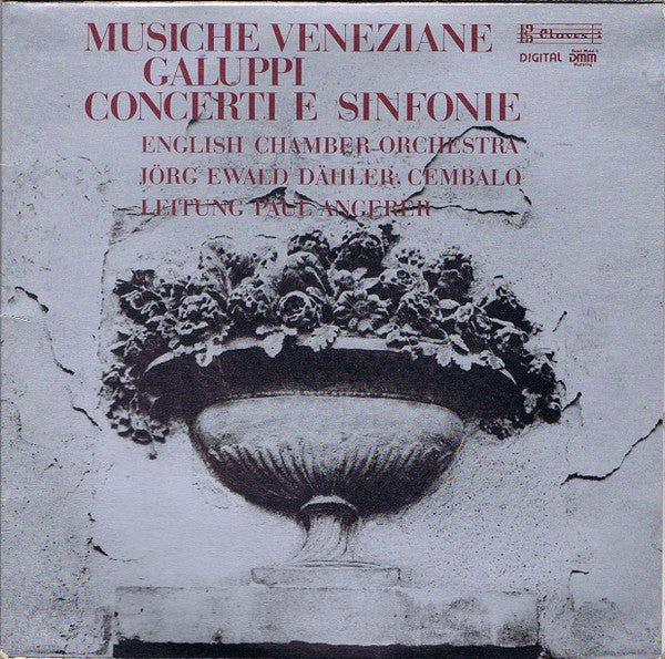 Baldassare Galuppi, English Chamber Orchestra, Jörg Ewald Dähler, Paul Angerer – Concerti E Sinfonie LP vinyl record, image 1 of 6