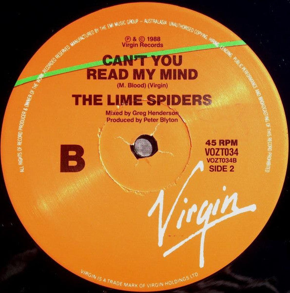 The Lime Spiders – The Other Side Of You 12" vinyl record, image 5 of 5