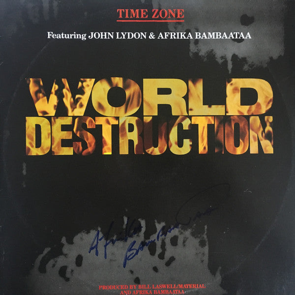 Time Zone – World Destruction 12" vinyl record, image 1 of 5