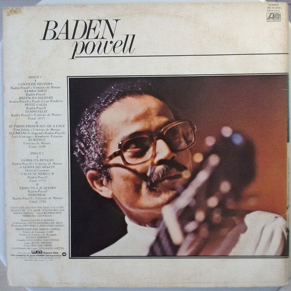 Baden Powell – O Grande Show Gravado Ao Vivo (2xLP) LP vinyl record, image 2 of 7