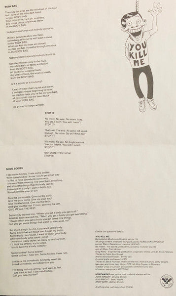 Nomeansno – You Kill Me 12" vinyl record, image 6 of 8