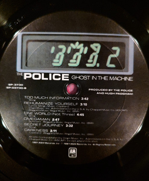 The Police – Ghost In The Machine LP vinyl record, image 4 of 6