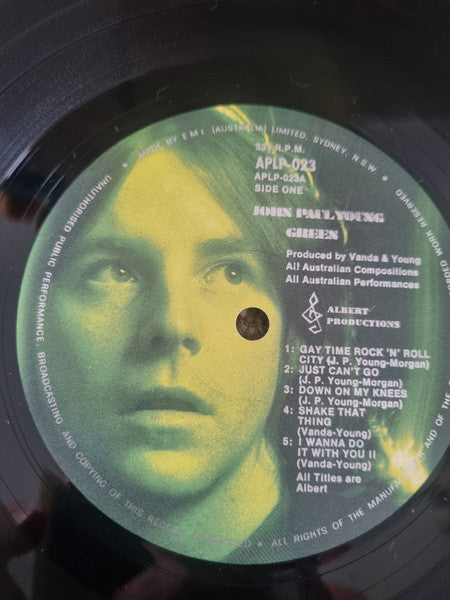 John Paul Young – Green LP vinyl record, image 3 of 7