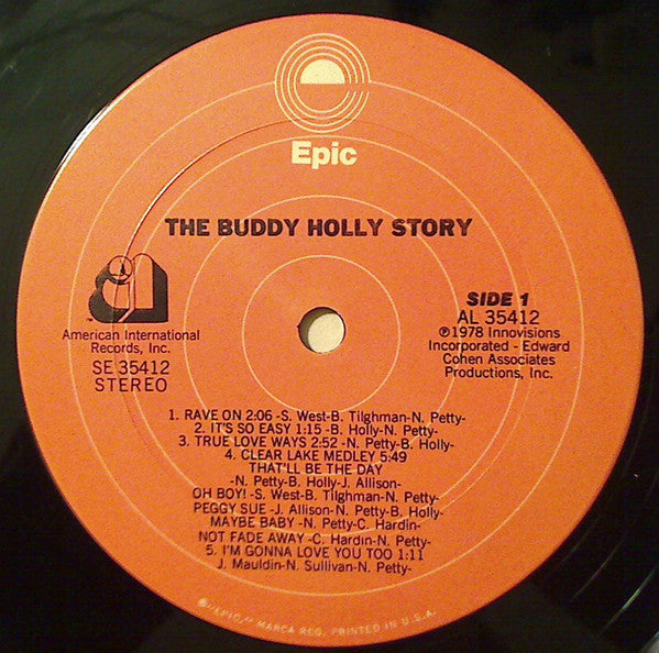 Gary Busey – The Buddy Holly Story LP vinyl record, image 3 of 4