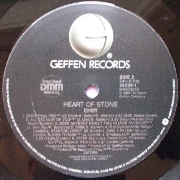 Cher – Heart Of Stone LP vinyl record, image 6 of 6
