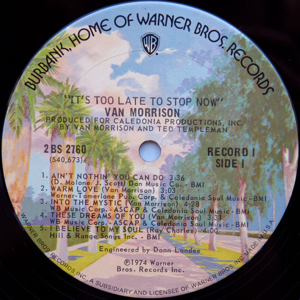 Van Morrison – It's Too Late To Stop Now (2xLP) LP vinyl record, image 5 of 8