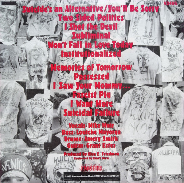 Suicidal Tendencies – Suicidal Tendencies LP vinyl record, image 5 of 7