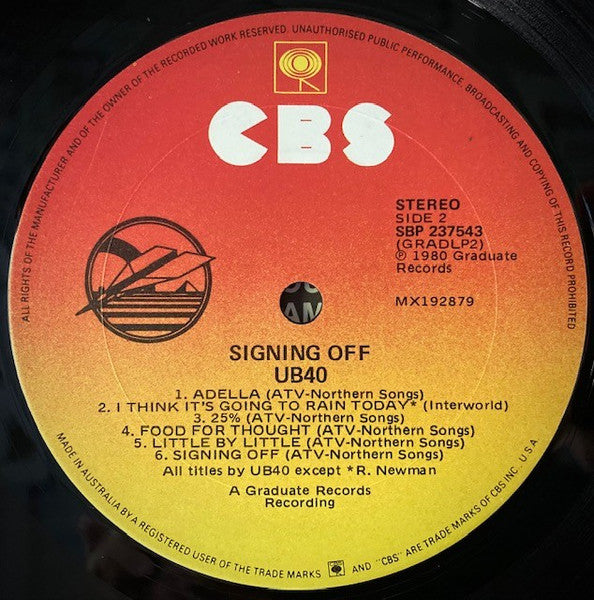 UB40 – Signing Off LP vinyl record, image 5 of 9