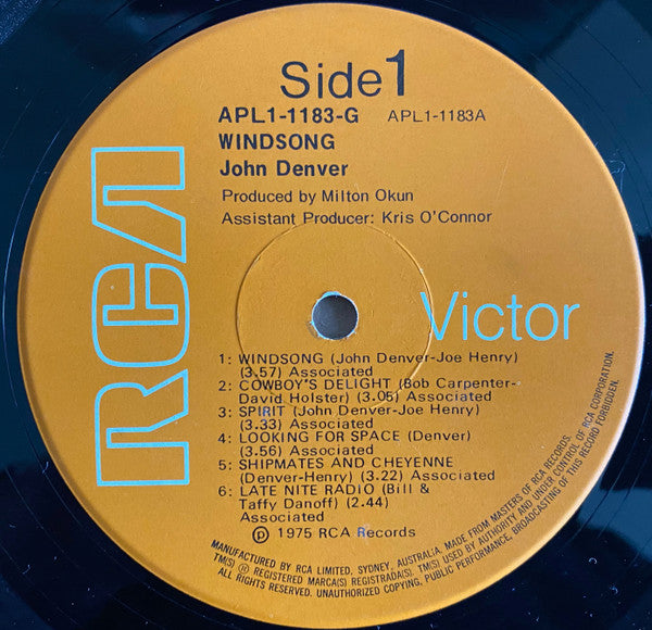 John Denver – Windsong LP vinyl record, image 6 of 9