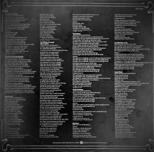Rod Stewart – A Night On The Town LP vinyl record, image 6 of 6