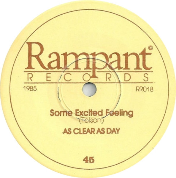 As Clear As Day – Some Excited Feeling/Without Compromise 7" vinyl record, image 5 of 6