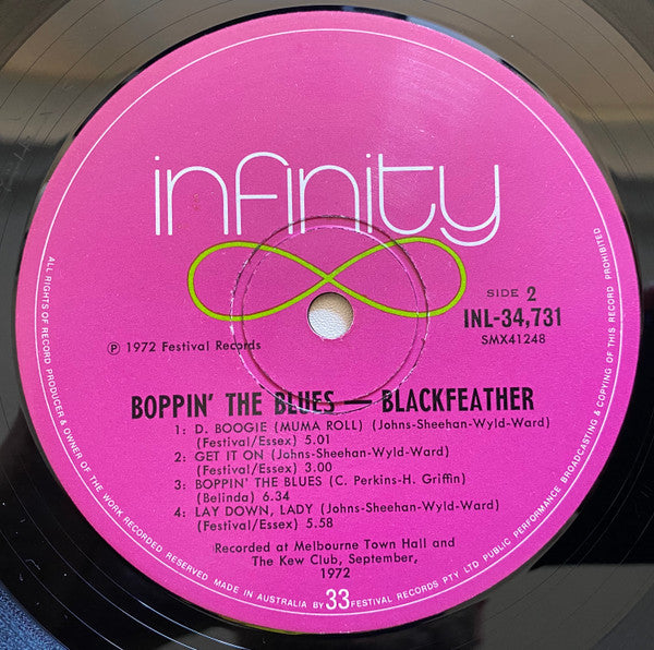 Blackfeather – Boppin' The Blues LP vinyl record, image 4 of 4