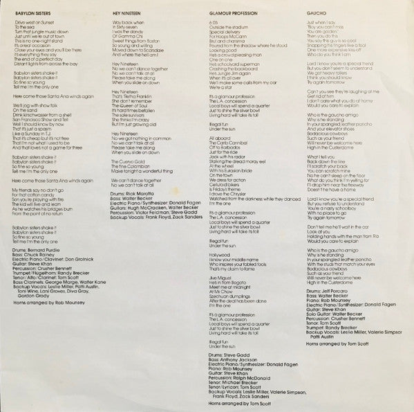Steely Dan – Gaucho LP vinyl record, image 3 of 6