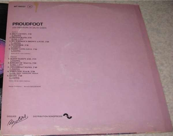 Proudfoot – Les Créateurs De Delta Queen LP vinyl record, image 2 of 3