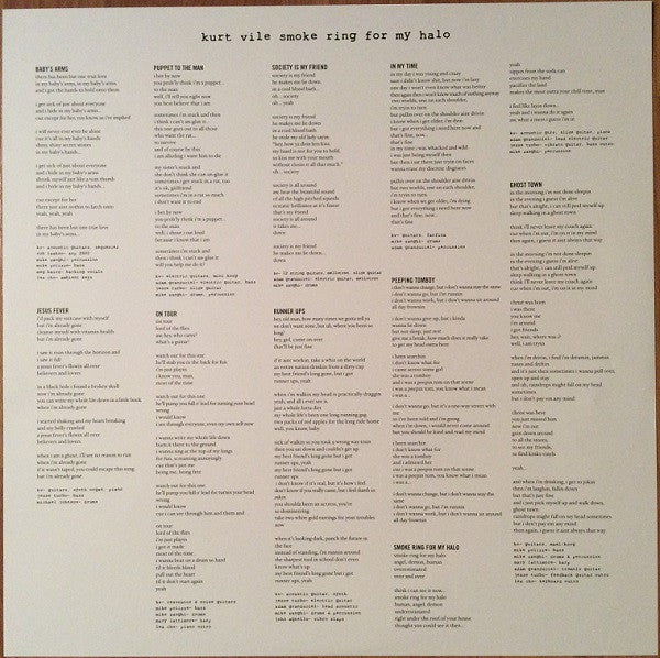 Kurt Vile – Smoke Ring For My Halo LP vinyl record, image 7 of 7
