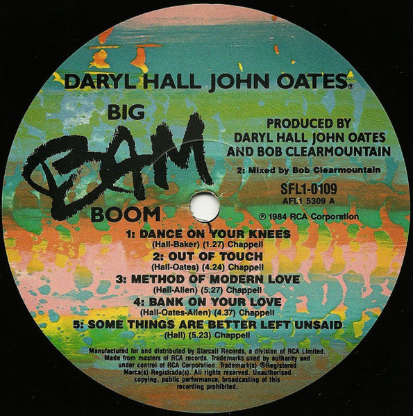 Daryl Hall & John Oates – Big Bam Boom LP vinyl record, image 5 of 6