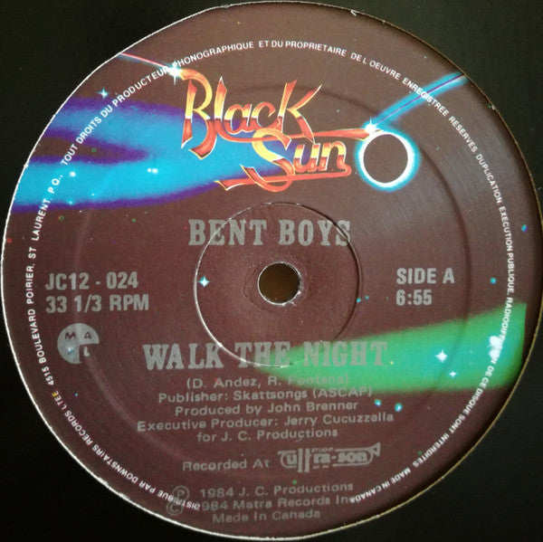 Bent Boys – Walk The Night 12" vinyl record, image 1 of 3