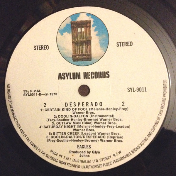 Eagles – Desperado LP vinyl record, image 4 of 4