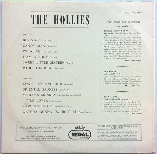 The Hollies – The Hollies LP vinyl record, image 2 of 5