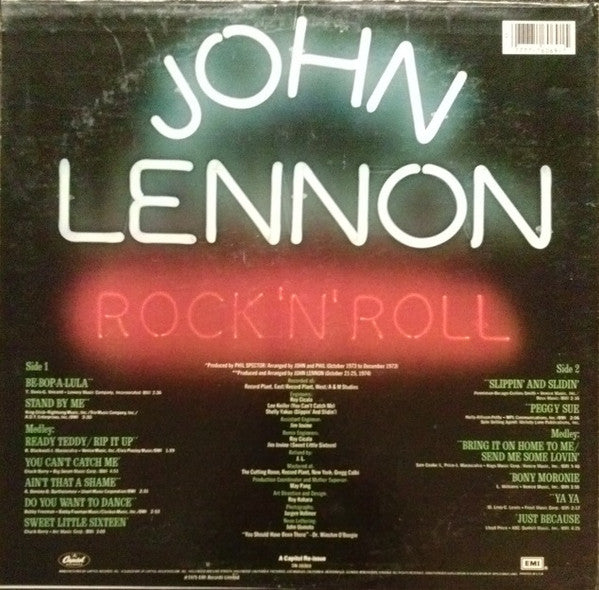 John Lennon – Rock 'N' Roll LP vinyl record, image 2 of 4