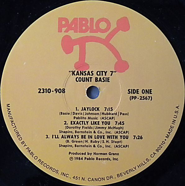 Count Basie – Kansas City 7 LP vinyl record, image 3 of 4