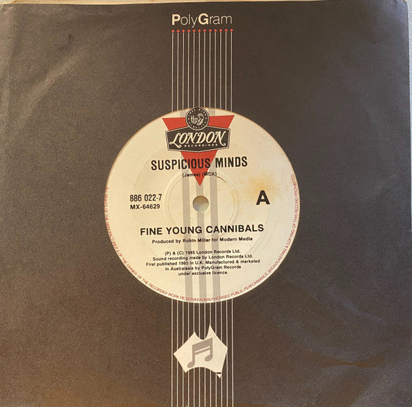 Fine Young Cannibals – Suspicious Minds 7" vinyl record, image 3 of 3
