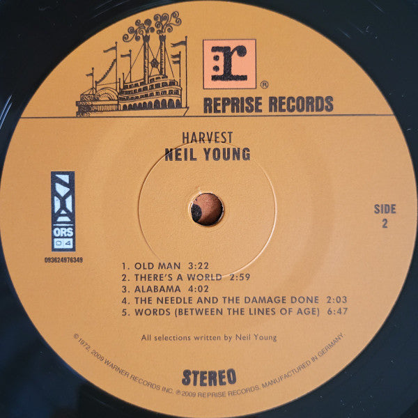 Neil Young – Harvest LP vinyl record, image 6 of 10