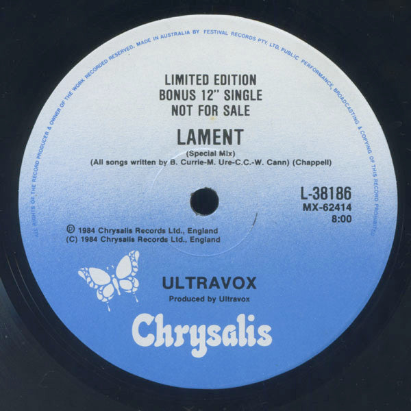 Ultravox – Lament LP vinyl record, image 8 of 8