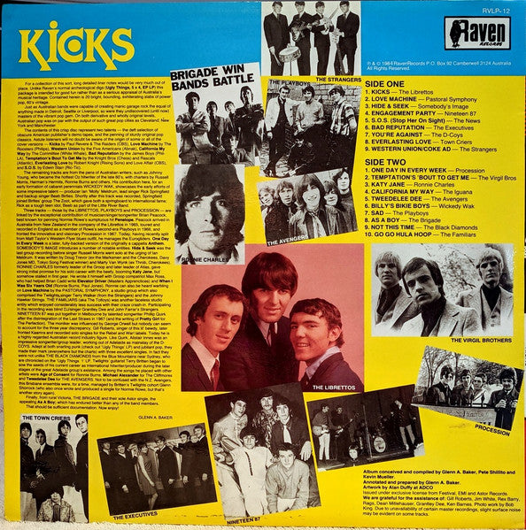 Various – Kicks LP vinyl record, image 2 of 4