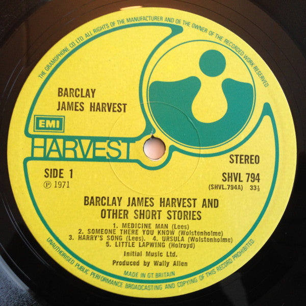 Barclay James Harvest – Barclay James Harvest And Other Short Stories LP vinyl record, image 5 of 7