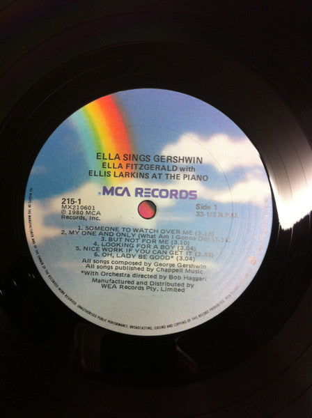 Ella Fitzgerald – Ella Sings Gershwin LP vinyl record, image 3 of 3