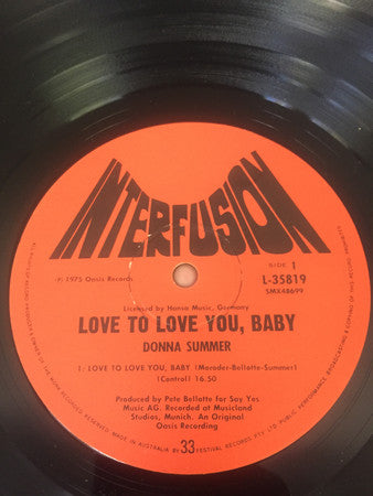 Donna Summer – Love To Love You Baby LP vinyl record, image 3 of 3