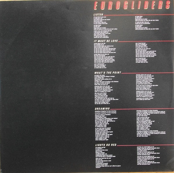Eurogliders – Groove LP vinyl record, image 3 of 6