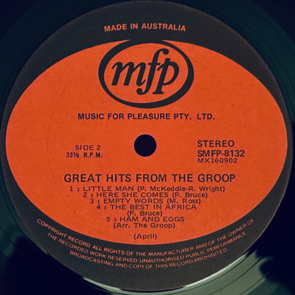 The Groop – Great Hits From The Groop LP vinyl record, image 8 of 8