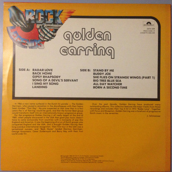 Golden Earring – Rock Legends LP vinyl record, image 4 of 6